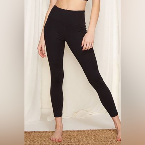 aerie Pants - Aerie Soft Black High-Waist Knit Sweater Yoga Activewear Workout Gym Leggings